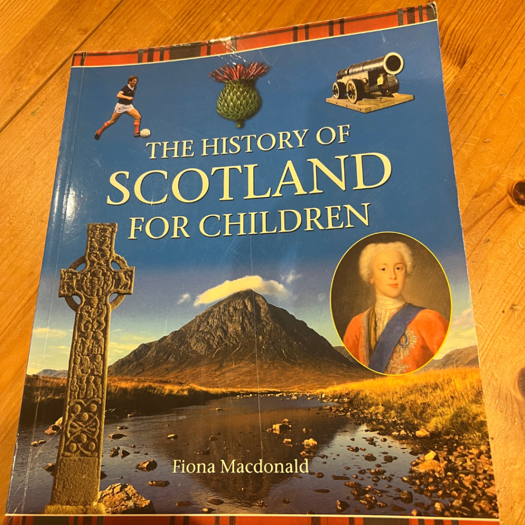 Book cover of the History of Scotland for Children
