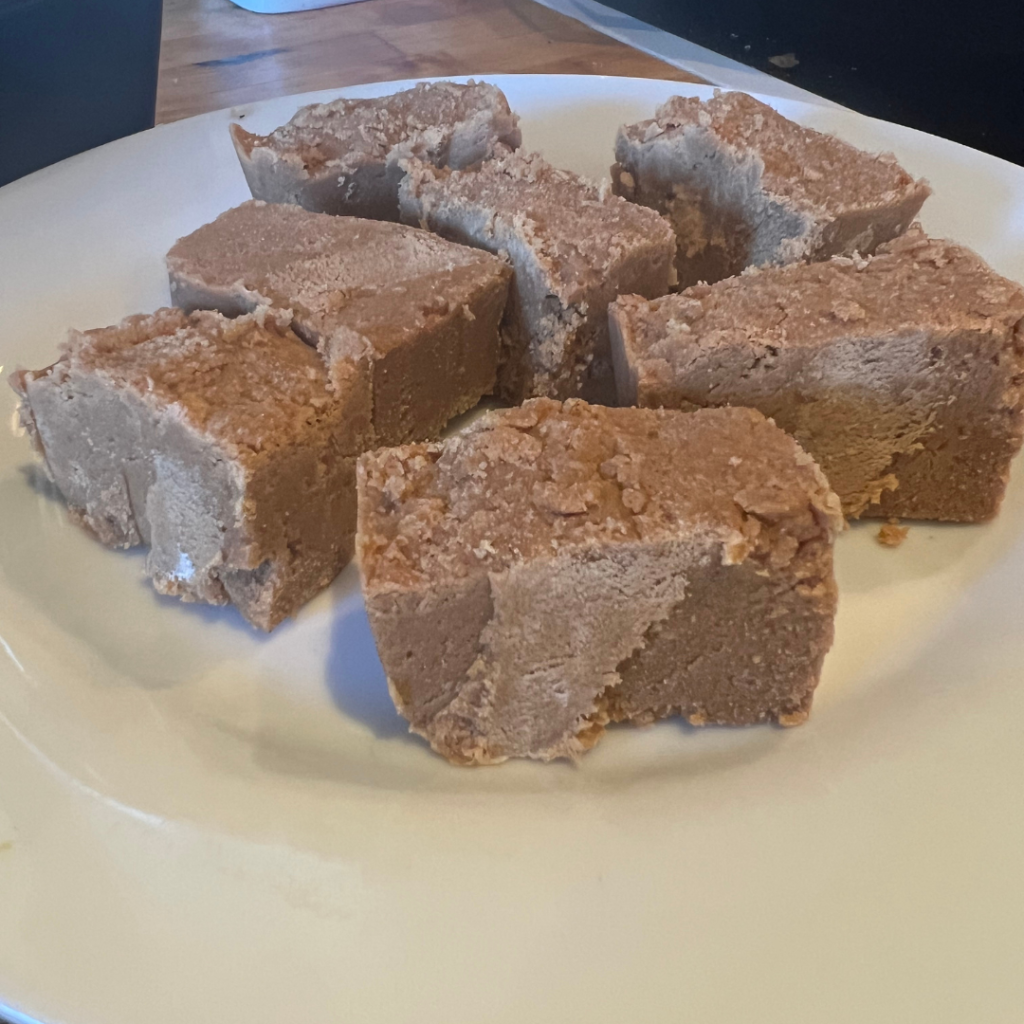 Ready to eat traditional scottish tablet
